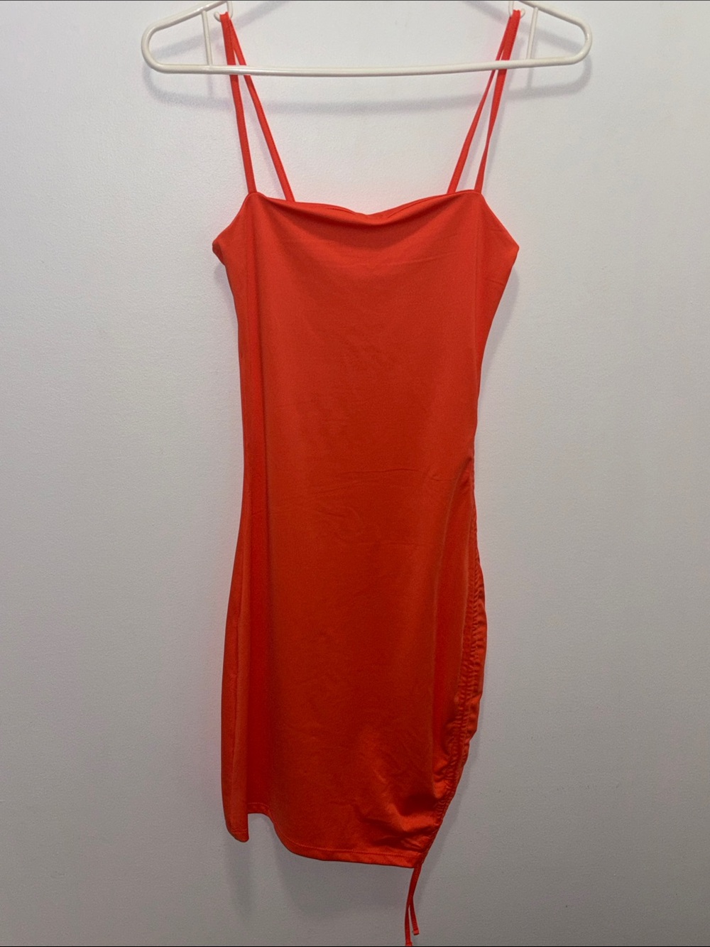 Orange spaghetti Strap Slip Dress. BNWOT